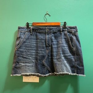AE Hi-Rise Denim Mini Skirt